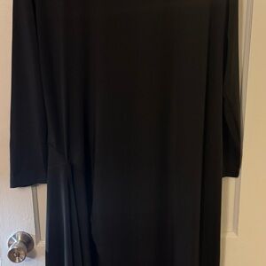 SHEIN Elegant Black Long Sleeve Dress